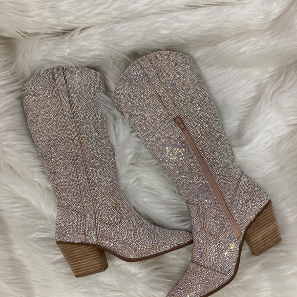 Matisse - Western Rhinestone Boot Womens Multi Size Tall‎ Glitzy Cowgirl… - Picture 4 of 9